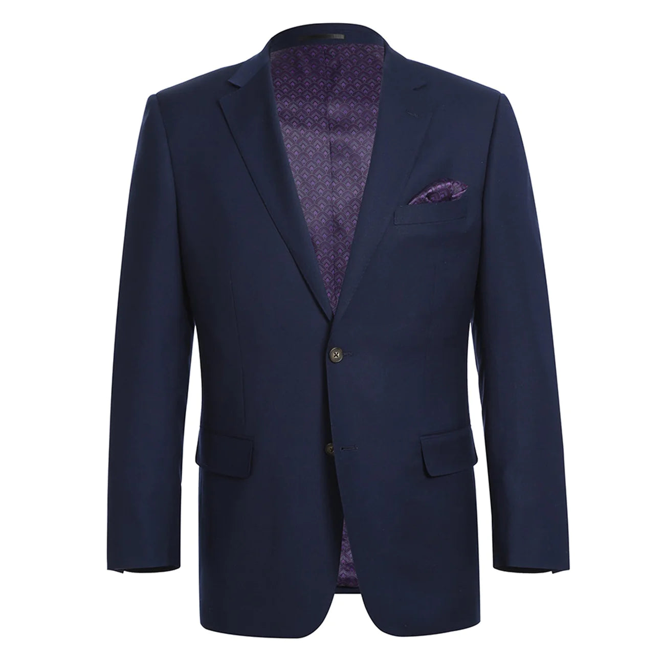 Renoir Classic Fit Notch Lapel Navy Blazer