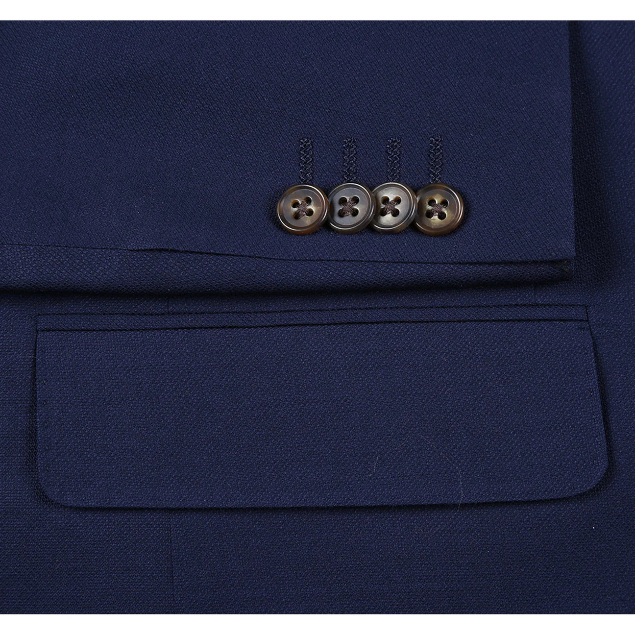 Renoir Classic Fit Notch Lapel Navy Blazer