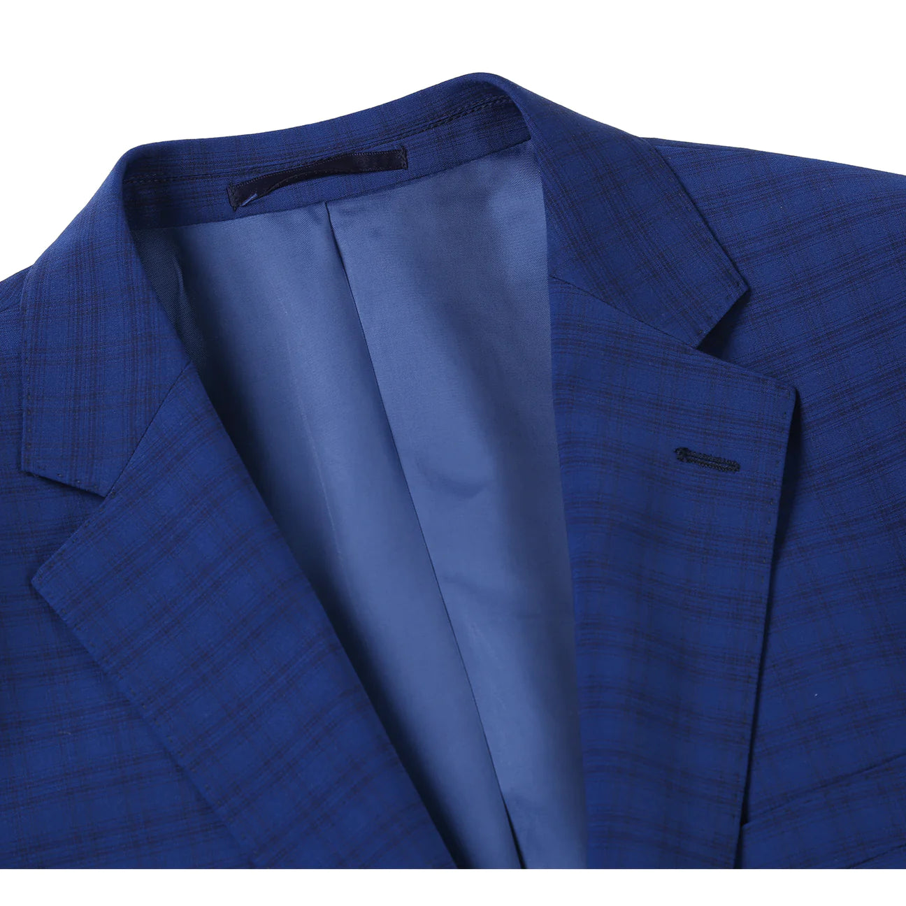Renoir Classic Fit Blue Check Suit on clearance