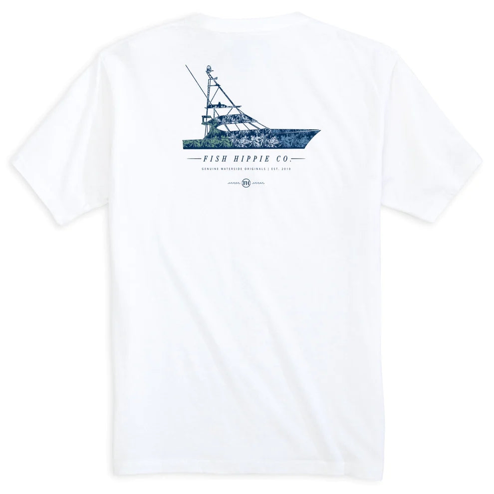Fish Hippie Riotous White Short Sleeve Tee on clearance