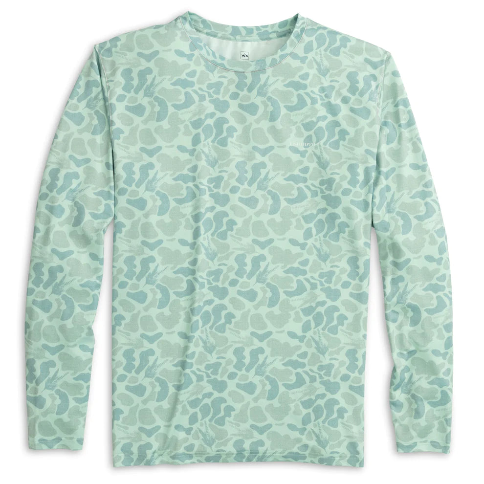 Fish Hippie Fly Camo Performance Crew on clearance
