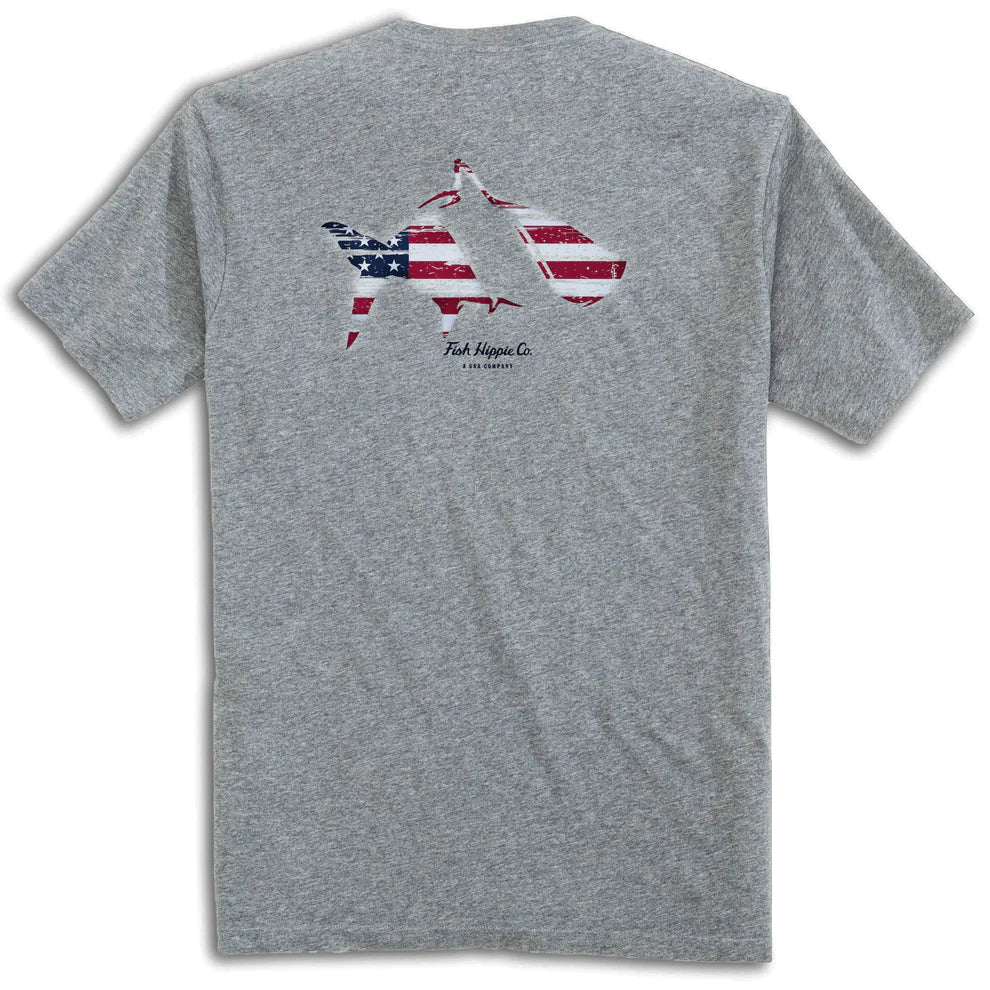 Fish Hippie True Blue Short Sleeve Tee on clearance