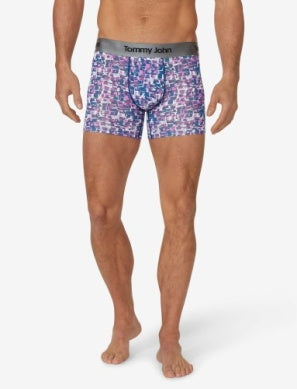 Tommy John Radiant Orchid Brick Second Skin Mid-Length Boxer Brief 6"