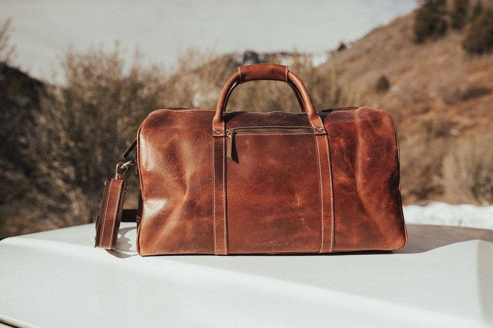 30L Weekender Top Grain Leather Duffel