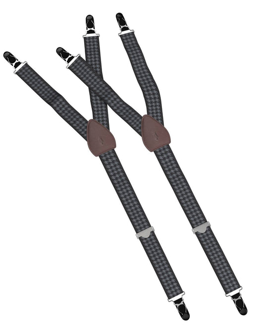 Houndstooth Black Shirttail Garters