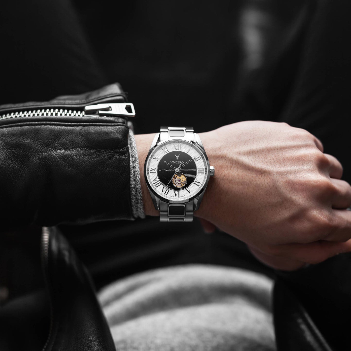 Vincero Marble Automatic - Silver Nero