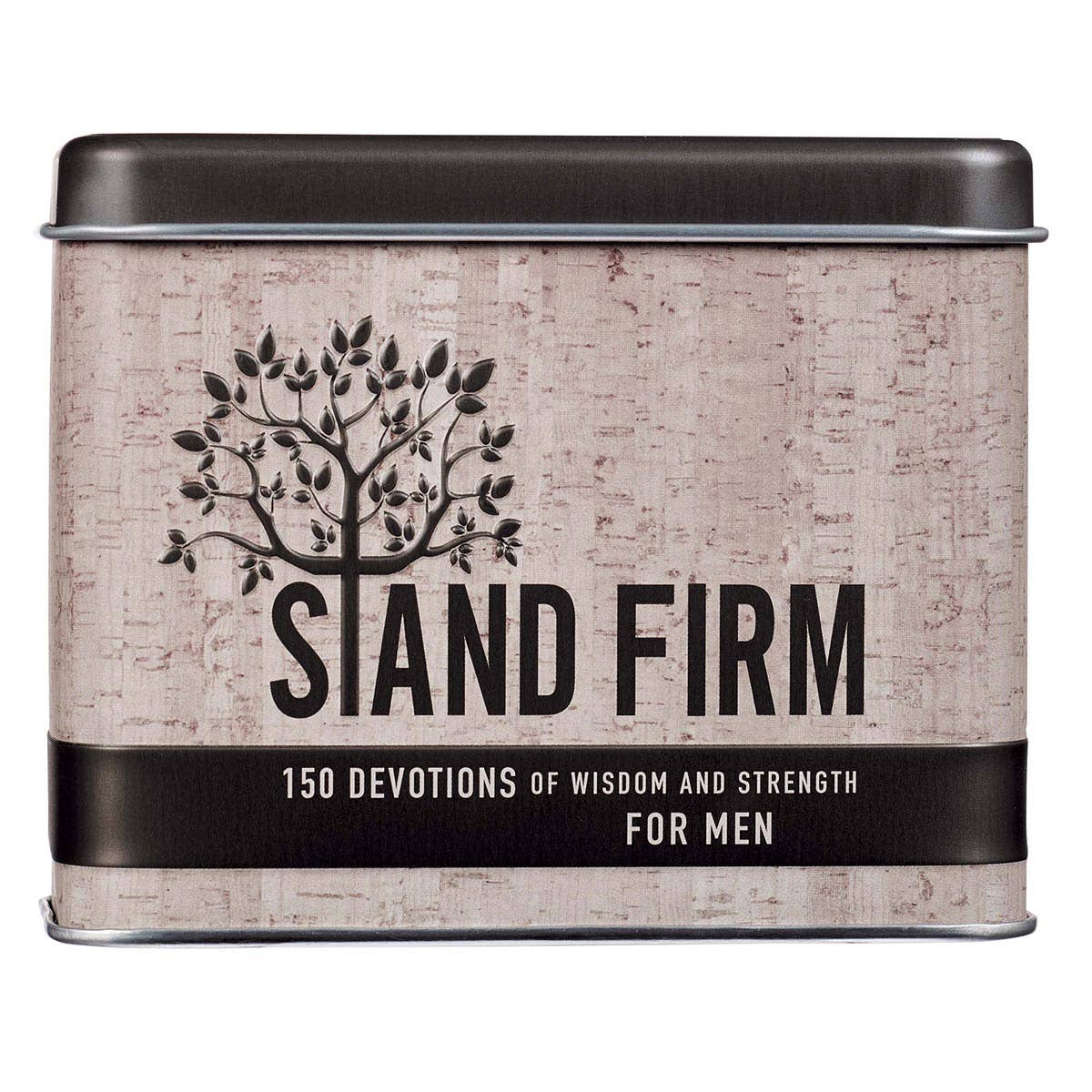 Daily Devotional Cards for Men Stand Firm Tin