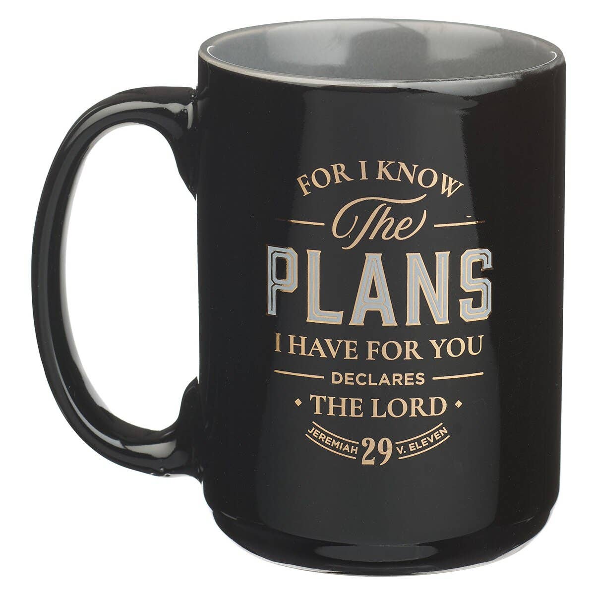 Coffee Mug Black I Know the Plans Jer. 29:11