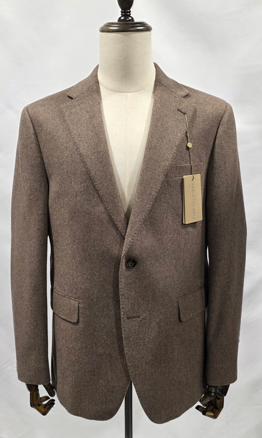 Giles and Jasper 100% Cashmere Heathered Brown Sport Coat