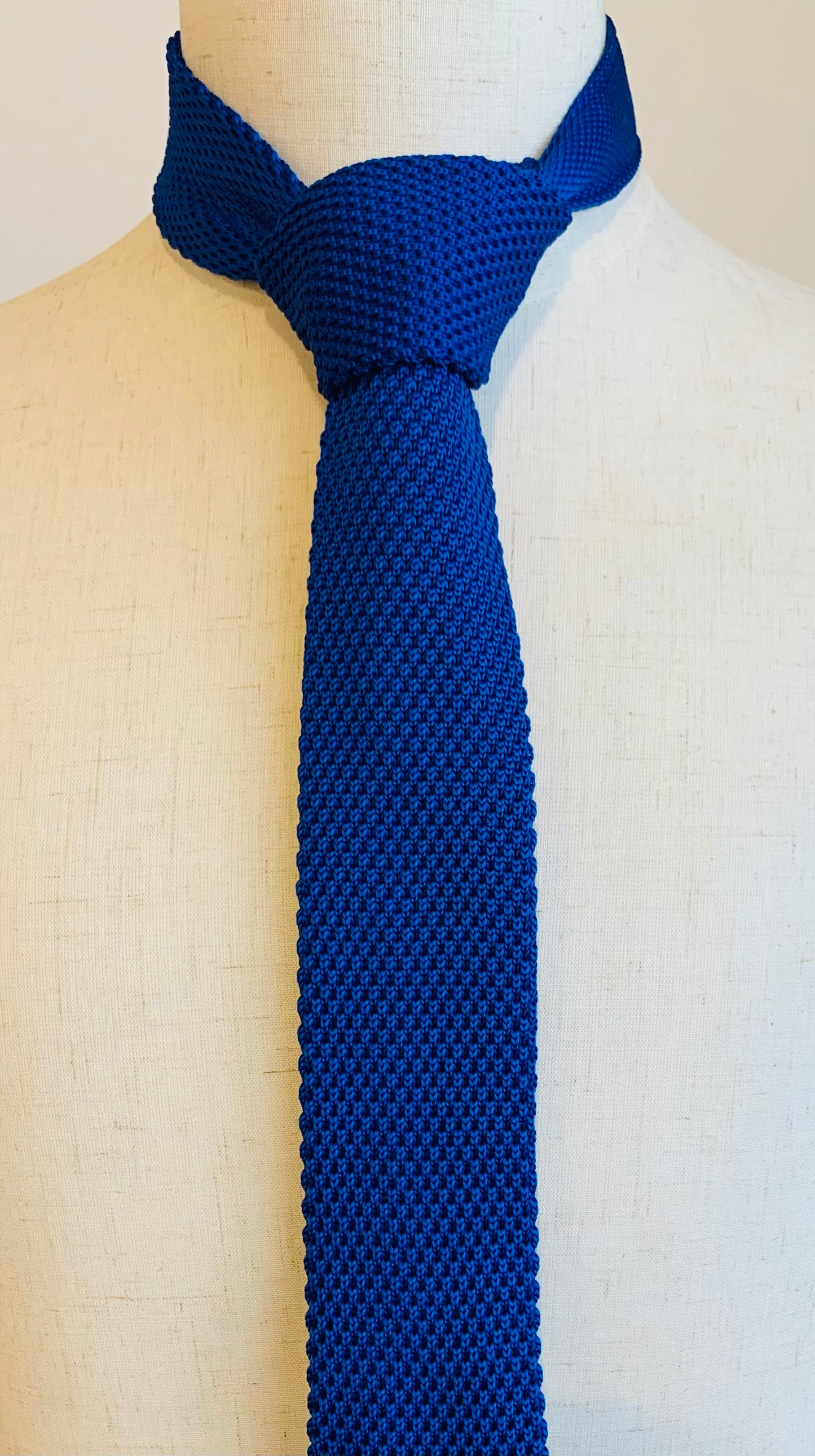 Andrew Fezza Blue Knit Tie
