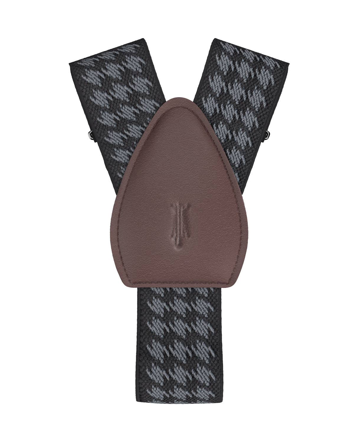 Houndstooth Black Shirttail Garters