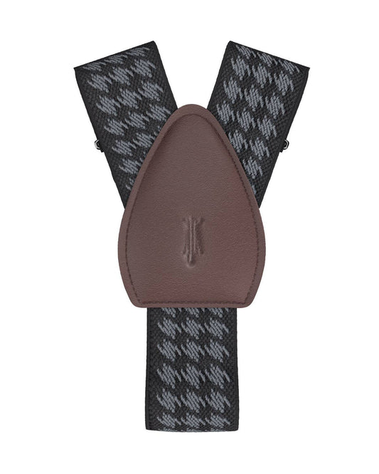 Houndstooth Black Shirttail Garters