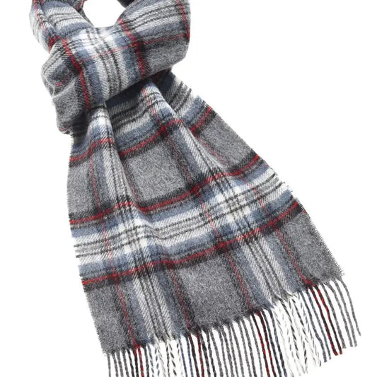 Tartan Gray Stewart Plaid Scarf