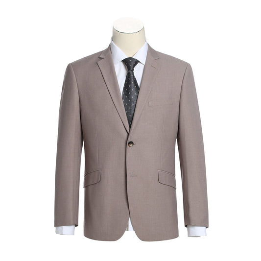 201-103 Men's 2-Piece Slim Fit Single Breasted Notch Lapel Suit