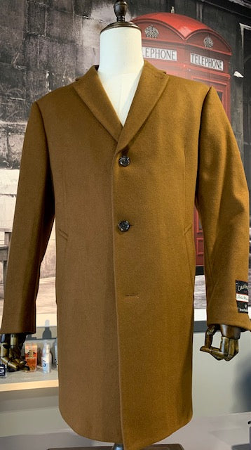 Vicuna 36-inch Topcoat in Wool, Cashmere and Nylon Blend on clearance