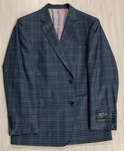 TG Signature Series Green and Navy Check Sport Coat