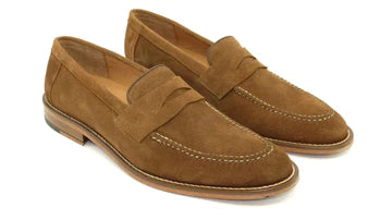 Alan Payne Brockton Suede Penny Loafer on Clearance