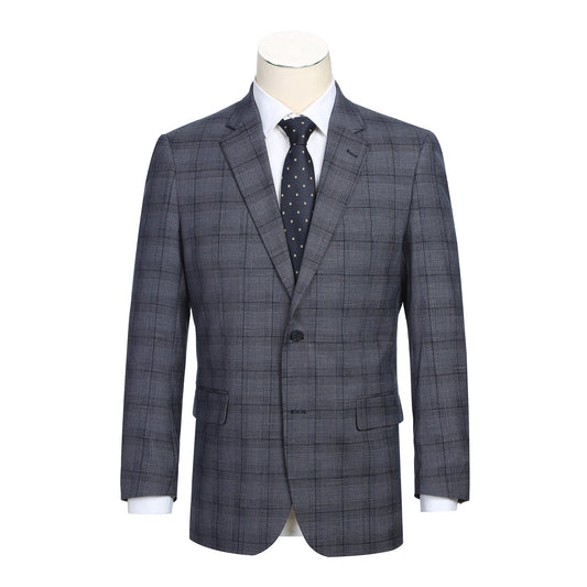 Renoir 293-30 Men's Classic Fit Checked Suits