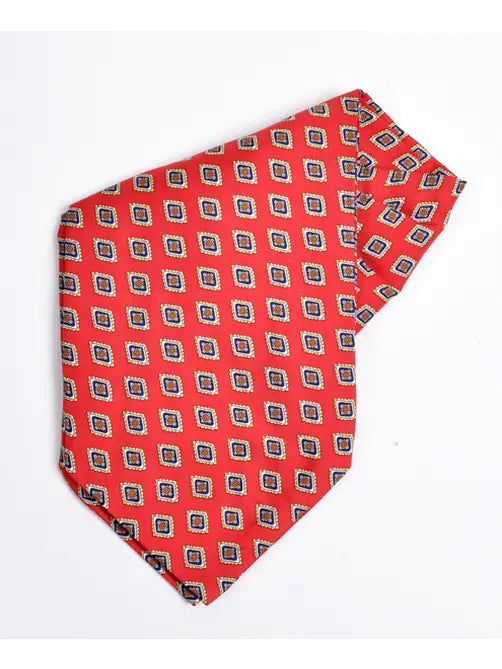 Ascot Red Silk Printed