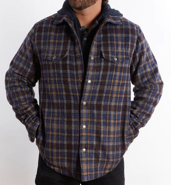 NICOBY SMOKEY MOUNTAIN FLANNEL MINK LINED JACKET