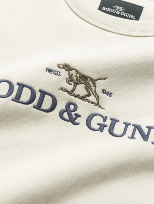 Rodd and Gunn Gunn Logo Sweat in Sand