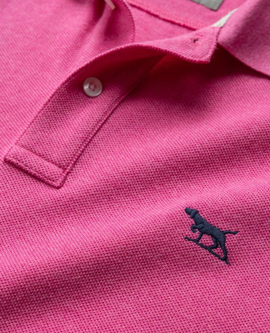 Rodd and Gunn Short Sleeve Sports Fit Gunn Polo Flamingo