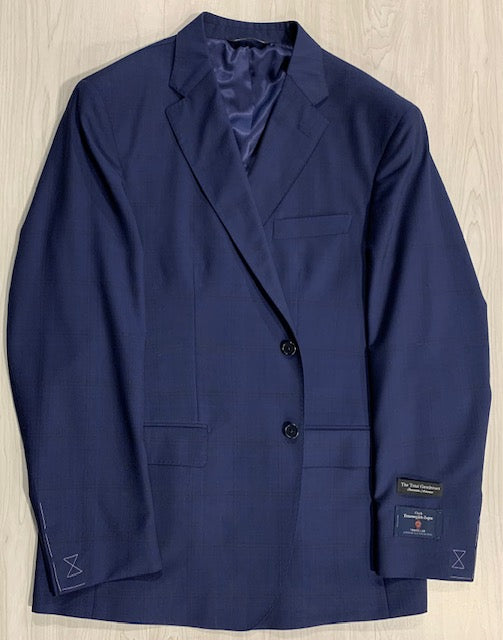 TG Signature Series Blue Plaid Zegna Cloth Suit