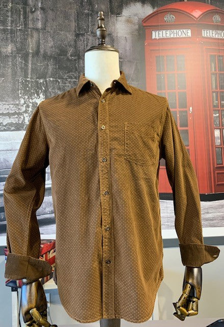 NICOBY VINTAGE OVERDYED CORD SHIRT