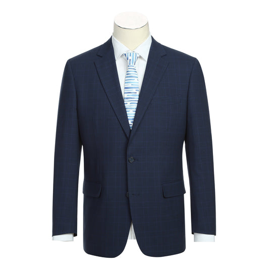 Renoir 293-26 Men's Classic Fit Checked Suits