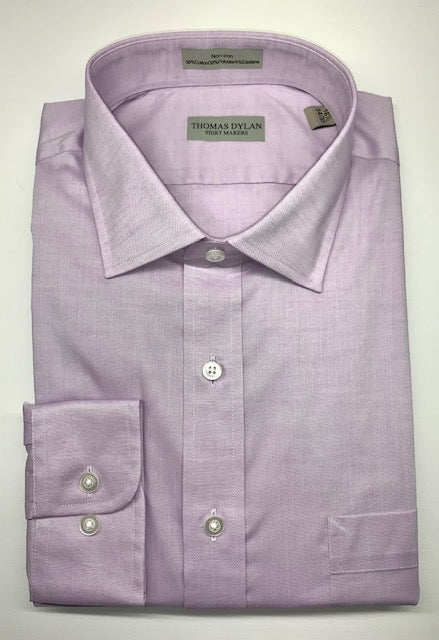 Thomas Dylan Lavender Spread Collar Dress Shirt