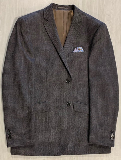 Renoir 561-16 Slim Fit Brown Check Sport Coat
