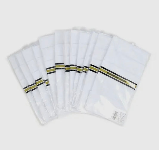 Handkerchief Single White Cotton Blend