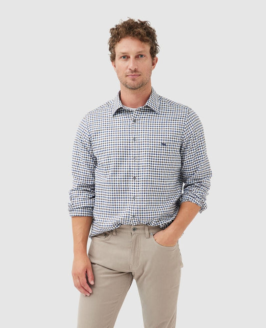 Rodd and Gunn Gibbies Valley Walnut Long Sleeve Shirt