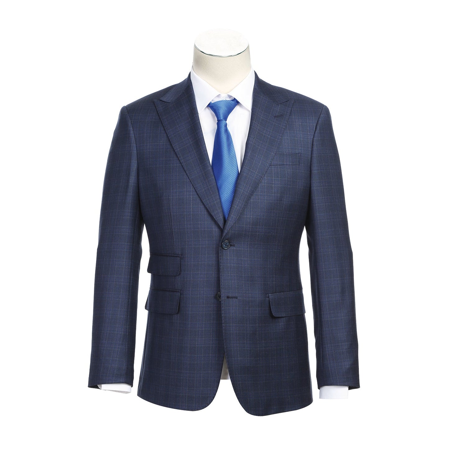 EL82-66-415 Gray Blue Wool Suit