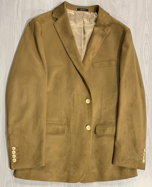 Enzo Tan Faux Suede Sport Coat