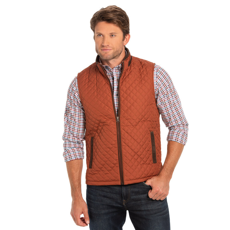 Madison Creek Houston Diamond Quilted Nylon Copper Vest