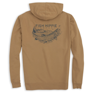 Fish Hippie Drifter Trout Hoodie in Amber