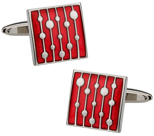 Water Drop Red Cufflinks