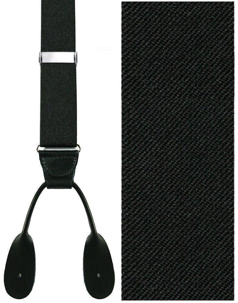 "Charles" Black Suspenders 1.125"Width