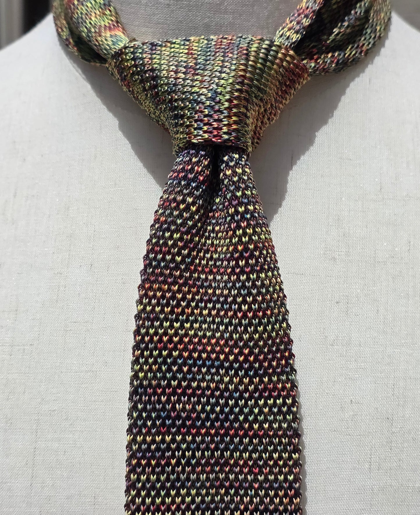 Men's Multicolored 2 3/4 Inch Knit Tie