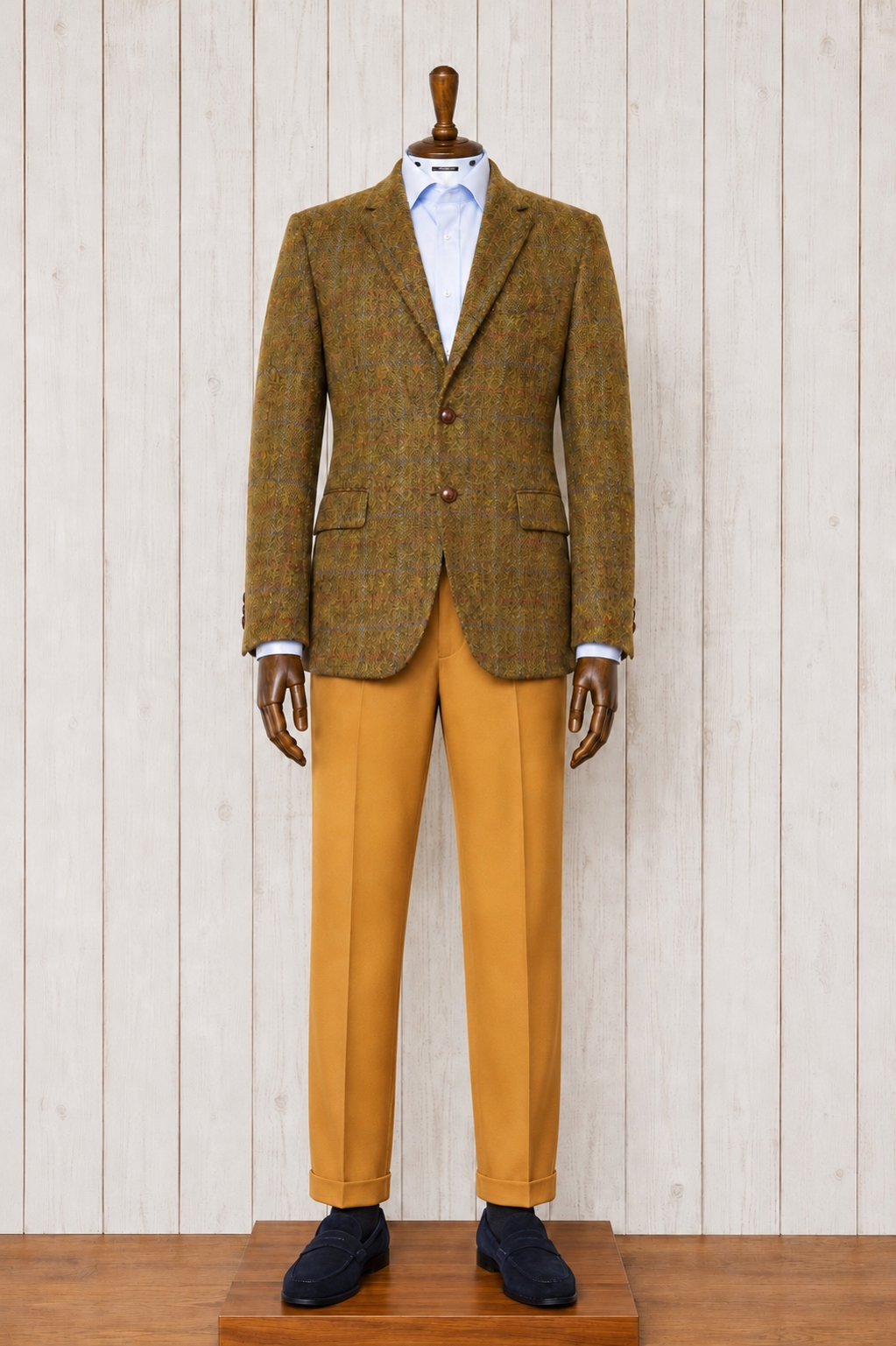 Harris Tweed Sport Coat in Burnt Orange on sale