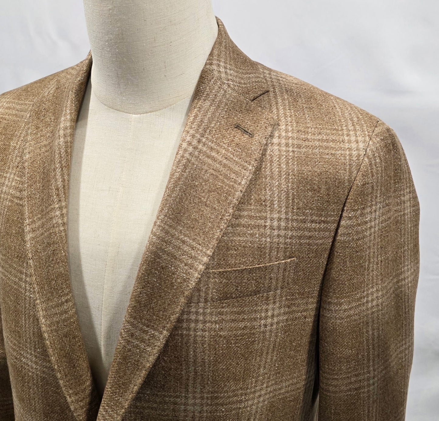 TG Signature Series Fall 2025 Light Brown and Tan Plaid Sport Coat
