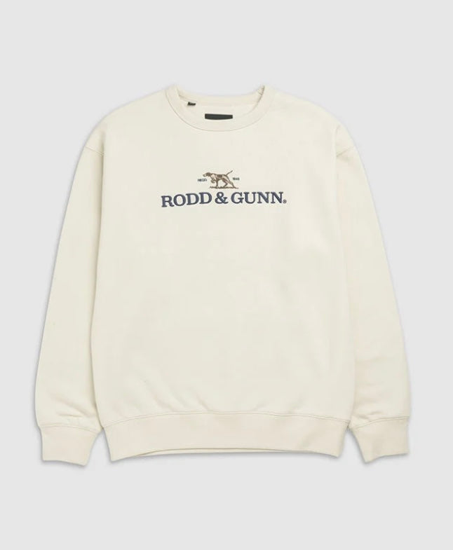 Rodd and Gunn Gunn Logo Sweat in Sand