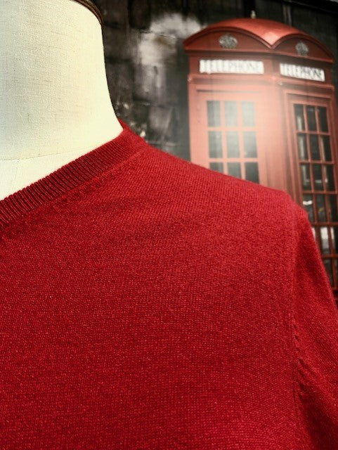 100% Cashmere V-Neck Sweater on clearance