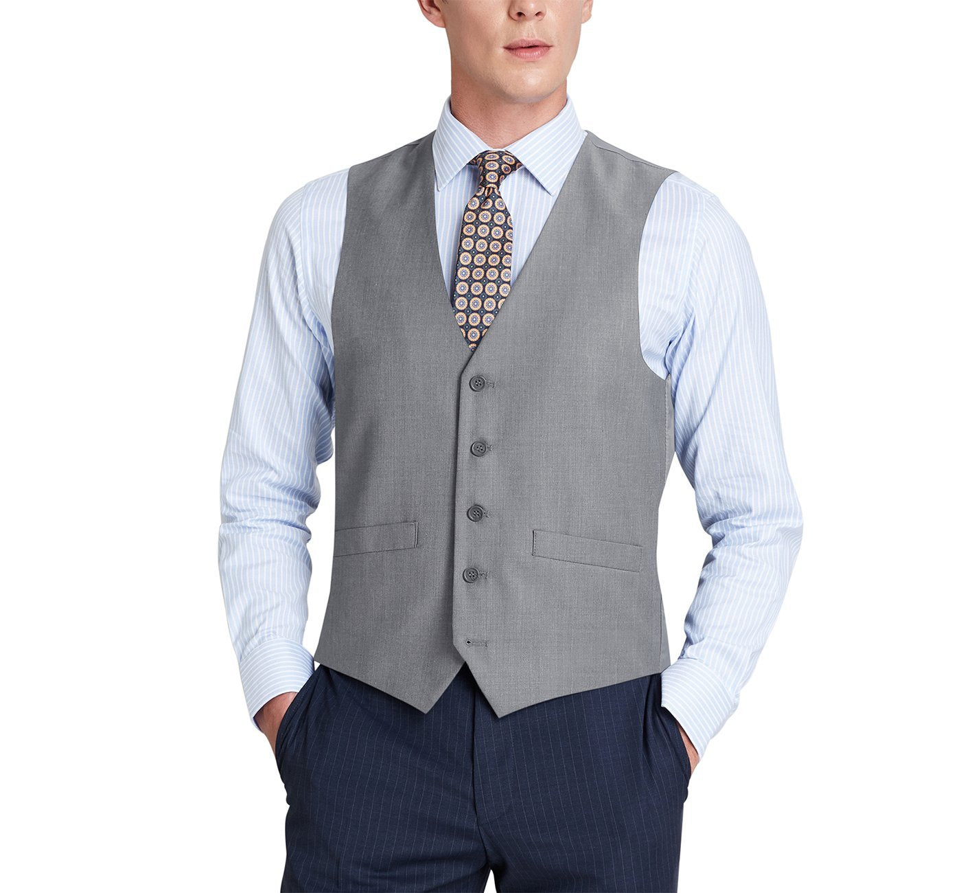 202-2 Men's Classic Fit Suit Separate Vest