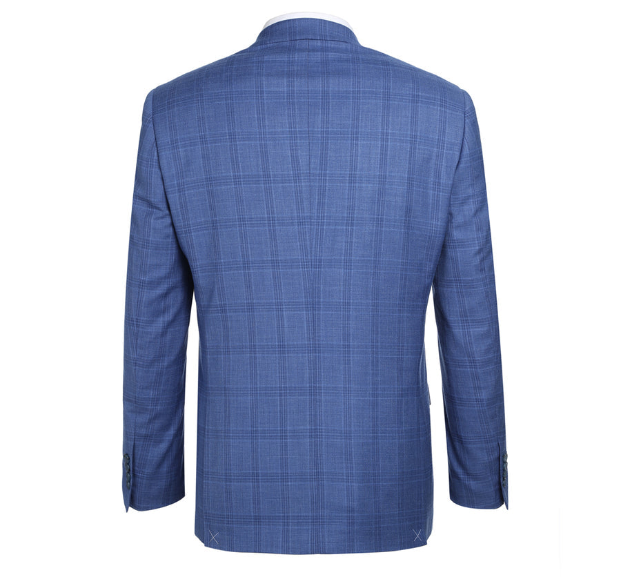 Renoir Light Blue Plaid Suit