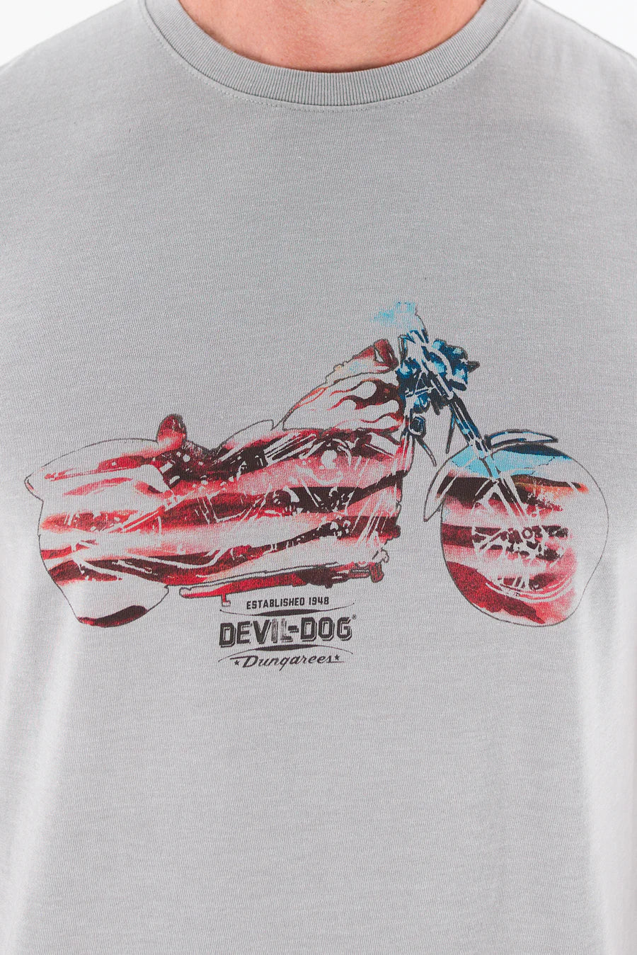 Devil Dog Heather Stone Easy Rider Tee