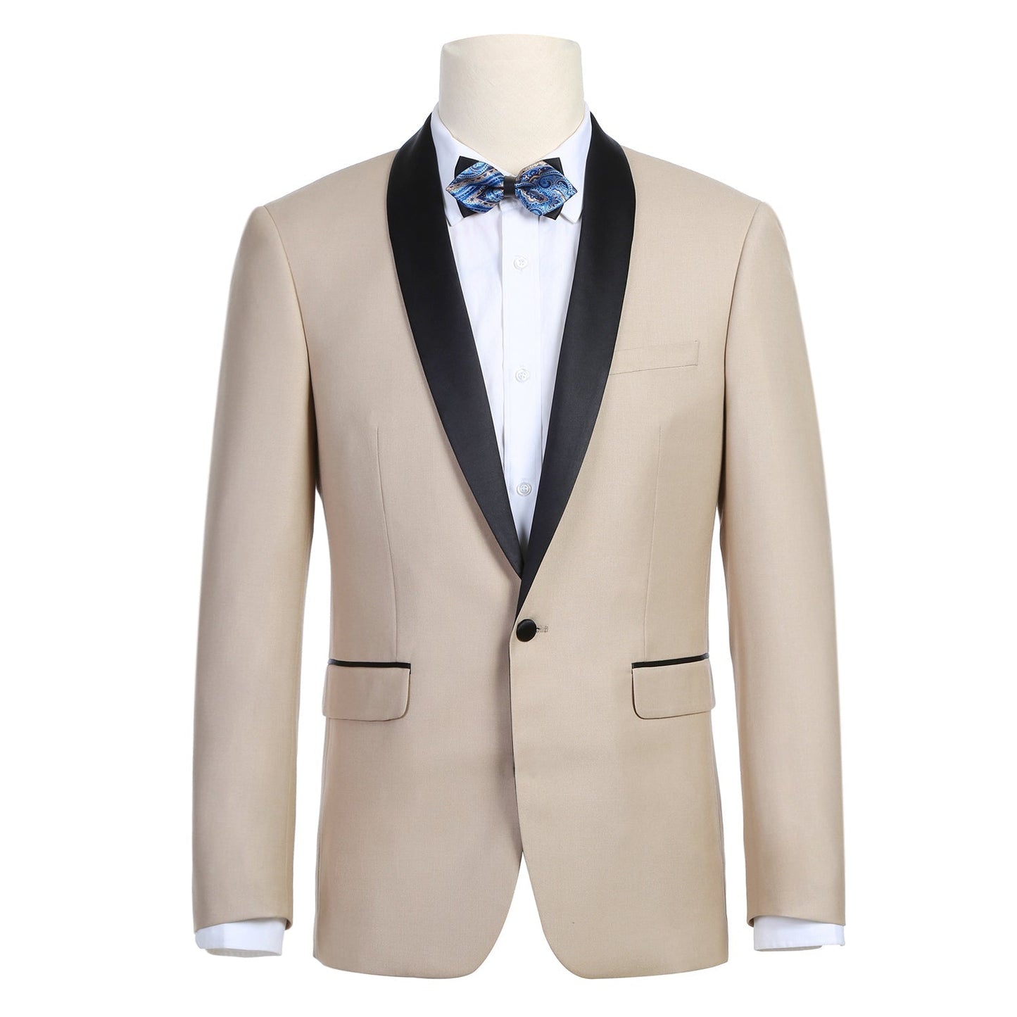 201-3 Men's Slim Fit 2-Piece Shawl Lapel Tuxedo Suit