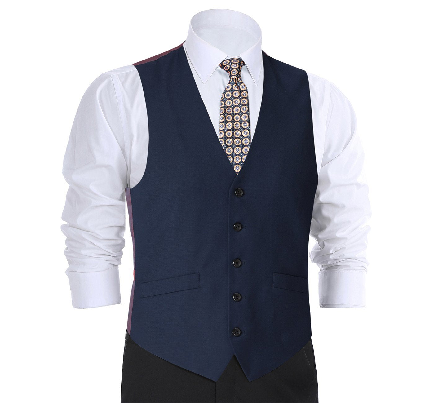 508-19 Men's Classic Fit Suit Separate Wool Vest