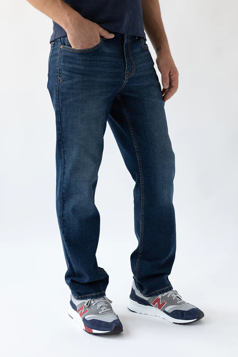 Devil Dog Relaxed Straight Jean - Boone Wash